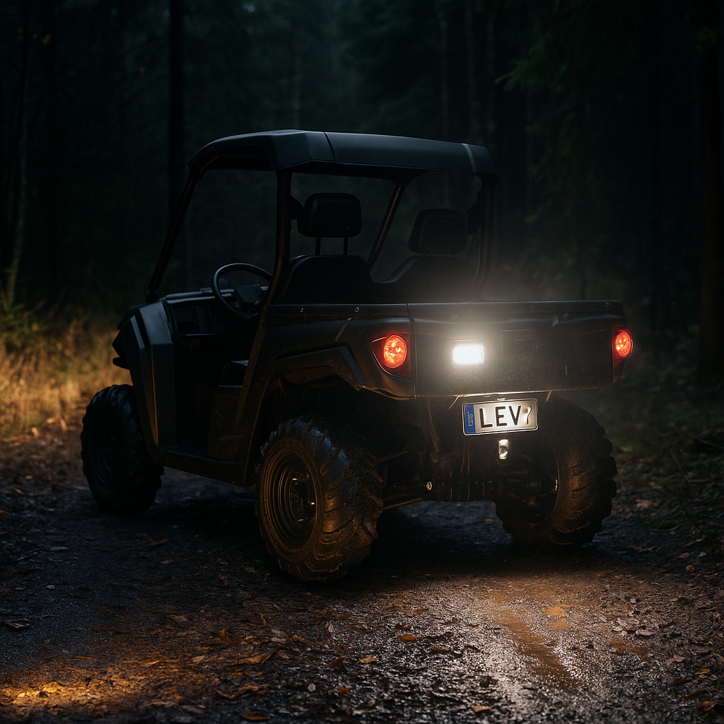 Montera backbelysning på ATV och UTV