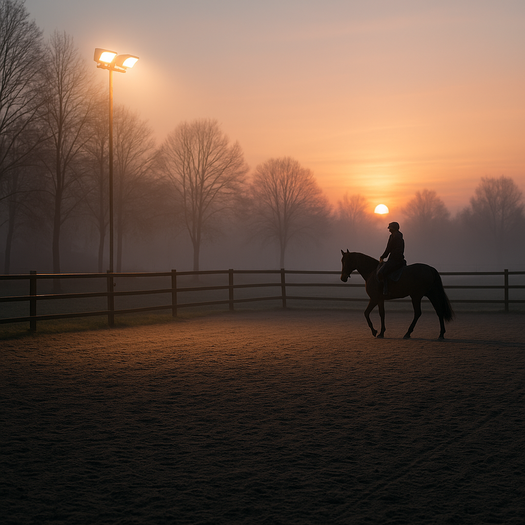 HUR DU BELYSER EN PADDOCK UTAN ATT BLÄNDA HÄSTARNA