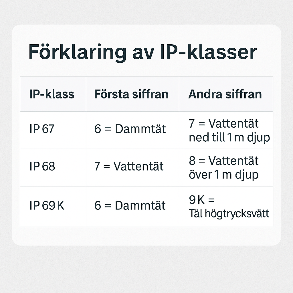 VAD BETYDER IP69K – OCH VARFÖR ÄR DET VIKTIGT?